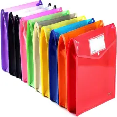 Plastic Document File Folder A4 Size Expandable Poly Envelopes