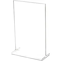 Plymor Clear Acrylic Sign Display / Literature Holder (Top-Load), 5" W x 7" H