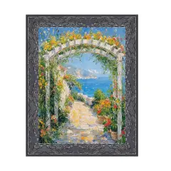 Renaissance Silver Black Ornate Picture Frame 8.5x11 frame