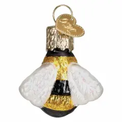 Old World Christmas 1.5 Inch Mini Honey Bee Christmas Tree Ornament , Gumdrops Collection Pollinate Multicolored