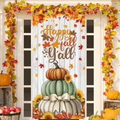 Fall Door Cover Happy Fall Yall Outdoor Decor