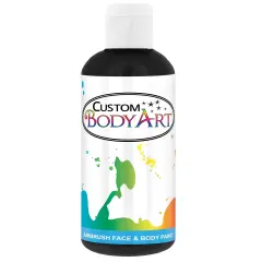 Black Airbrush Face & Body Water Based Paint for Kids, 8 oz.