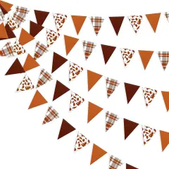 Fall Party Decorations Maple Leaf Pennant Banner