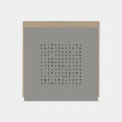 Best Dad Ever Square Word Search Card