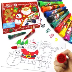 Christmas Holidays Thanksgiving Stamper Marker Set of 10