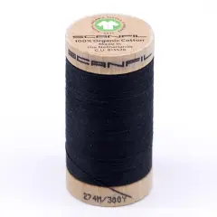 300 Yards Versatile 30wt Organic Pima Cotton Thread Solid Vulcanic Ash