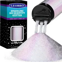 White Glitter, 150G/5.29OZ Extra Fine Glitter for Resin,