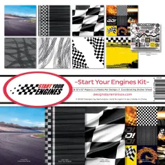 Reminisce Collection Kit 12"X12"-Start Your Engines