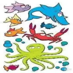 Sticko Sea Friends Dimensional Puffy Stickers