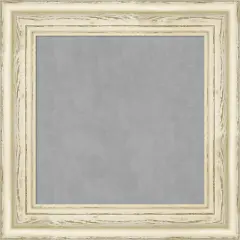 Country White Wash Wood Framed Magnetic Board