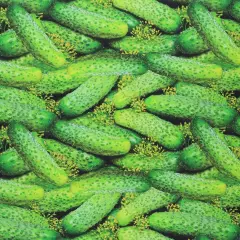 Mook Fabrics Fruit-Vegetables Cotton Fabric [45 in. Wide] - By The Yard Pickles