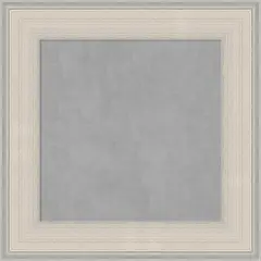 Cottage White Silver Wood Framed Magnetic Board