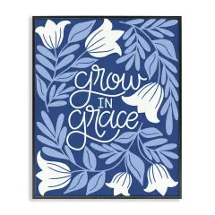 Stupell Industries Grow in Grace Florals Framed Giclee Wall Art Design by Taylor Shannon Designs