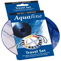 Daler-Rowney Aquafine Watercolor Paint Half Pan Travel Set-18/Pkg