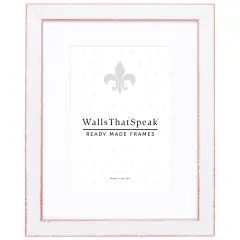 Slushie 0.75", Strawberry Red Matted Picture Frame by wallsthatspeak