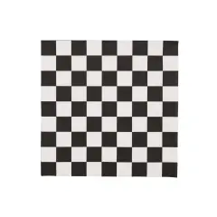BLACK & WHITE SIGNATURE CHECKER LARGE NAPKINS