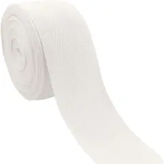 2 Inch White Cotton Herringbone Twill Tape - 15 Yards