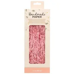 American Crafts Handmade Paper Shredded Paper 3oz-Pink