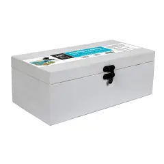 Little Birdie Customizable Canvas & MDF Box With Latch 1/Pkg-10"X5"X3.5"