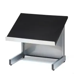 Audio Visual Direct Tabletop Lectern for Presentations Silver