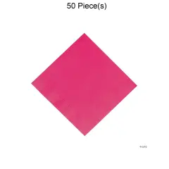 Solid Color Luncheon Napkins Bulk 50 Pc Hot Pink