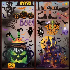 9 Sheets Halloween Window Clings Decals