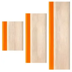 INBYME Silk Stencil Screen Printing Squeegee, 3 Size 5.9 inch/9.4 inch/13.7 inch Water Squeegee, 75 Durometer Wooden Ink Scraper for Screen Printing