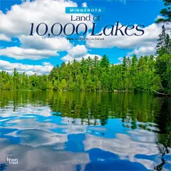 Land of 10 000 Lakes | Minnesota Places | 2026 12 x 24 Inch (Hanging) Monthly Square Wall Calendar | Plastic-Free