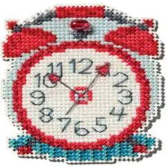 Mill Hill Counted Cross Stitch Kit 2.5"X3.14"-Vintage Alarm Clock
