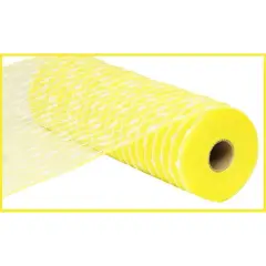 10" Yellow Snowdrift Deco Mesh Ribbon (10 Yards)