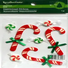 Recollections Vintage Christmas Candy Epoxy Dimensional Stickers