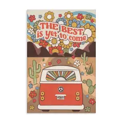 Stupell Industries Groovy Best Yet To Come Canvas Wall Art Design by Nataly White