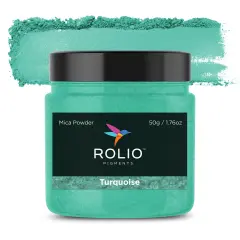 Rolio - 1 Jar Mica Powder (Turquoise) - 50g / 1.8 oz
