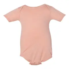 BELLA + CANVAS&reg; Infant Triblend Short Sleeve One Piece Peach Triblend
