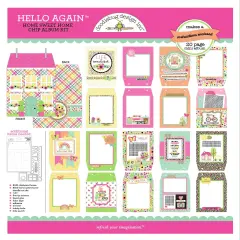 Doodlebug Chip Album Kit-Hello Again