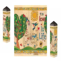 Love Is Life Art Pole 20 Inches Tall Burgess
