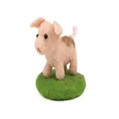 Felting Kit - Tiny Pig Needle Felt Kit