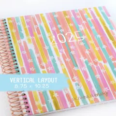 2025 Planner - Vertical Layout, Spiral Bound - "Stars & Stripes" (#310)