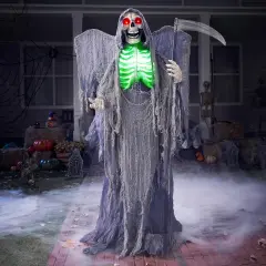 63" Halloween Animatronics Grim Reaper (Sound-Actived)