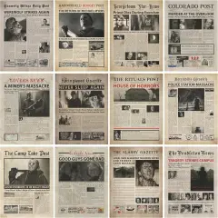 Vintage Horror Movie Newspaper Poster - 8x10 Inches