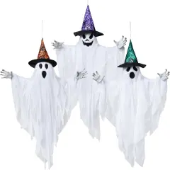 3 Pack 24.8" Halloween Hanging Ghost Decorations