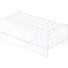 Plymor Clear Acrylic 36 Pen Display Holder Stand, 3.125" H x 8.25" W x 4.25" D