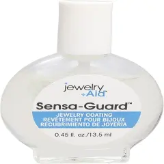 The Beadsmith Jewelry Aid Sensa-Guard 0.45 fl. oz - Brush Cap - Clear Coating &ndash; Protector for Sensitive Skin Against Jewelry Irritation