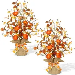 Lighted Fall Tree Tabletop Fall Decor with LED