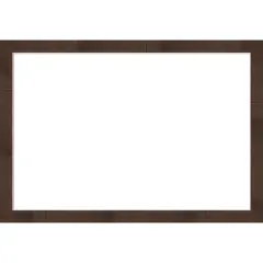 Wildwood Brown Narrow Framed Dry Erase Magnetic Board