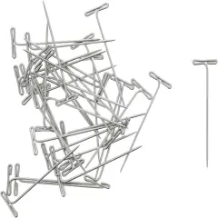 TPins, 1.75 inch (40 Pack), Strong Crafting & Blocking Pin for Macrame Board, Sewing, Jewelry & Display