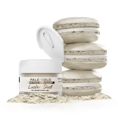 Bakell - Pale Gold Luster Dust (4g, 1x Jar) Edible Vegan Dust & Paint for Baking, Desserts and Beverages