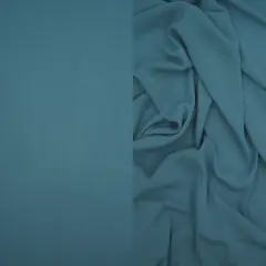 1 Yard Rayon Crepon Solid Woven Fabric Soft Textured Drapery Accent 50/51" Width INDIGO BLUE