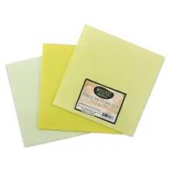 Mosaic Mercantile Opalescent Glass Pack - Yellow, 8" x 8", Pkg of 3