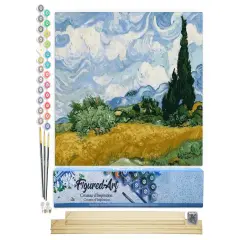 Figured'Art Paint by Numbers Kit for Adults Van Gogh - Heaven 16"x20" - Craft Art Painting Rolled Canvas with DIY wooden frame